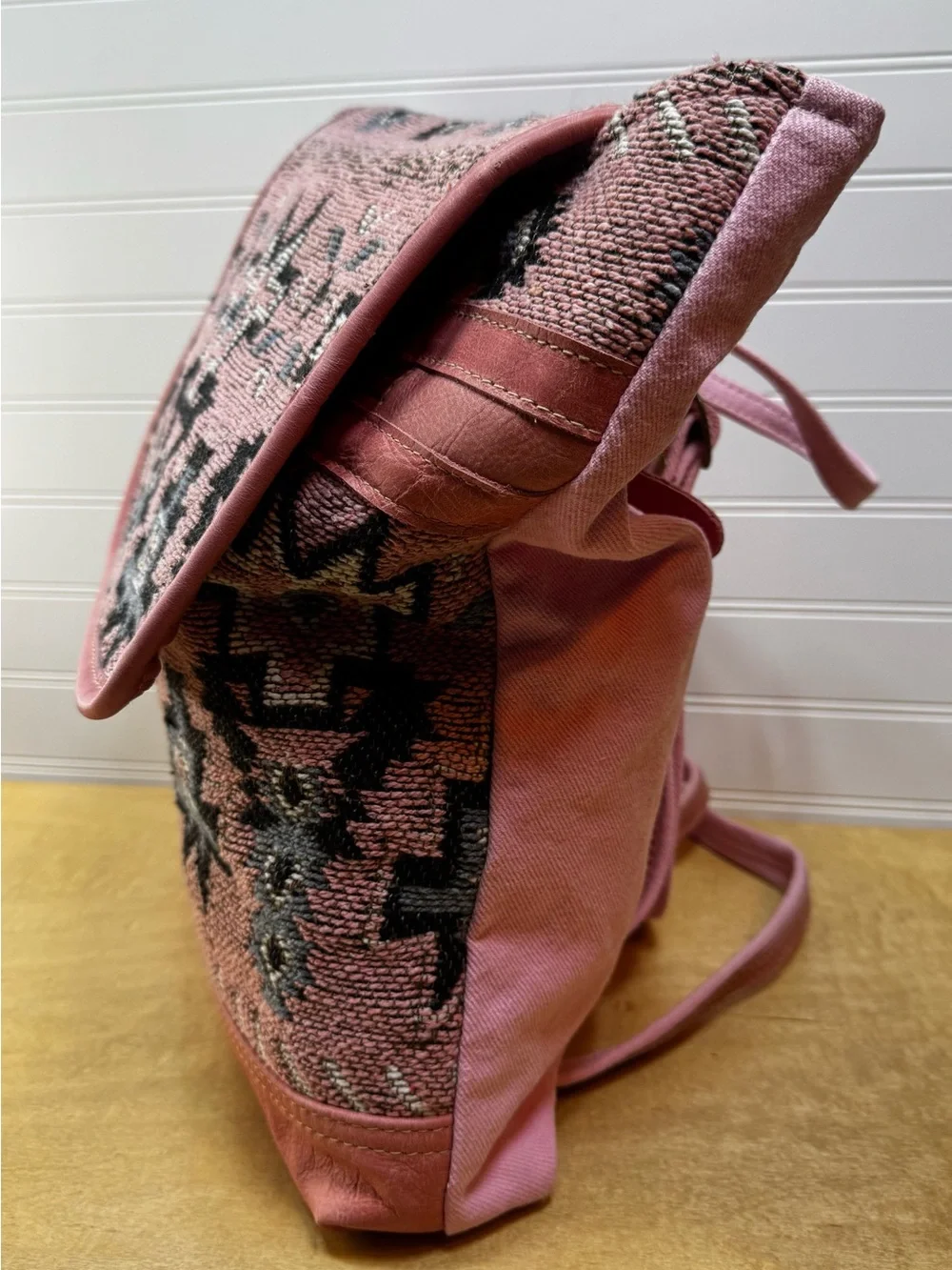 Myra Bag Suzanna Trail Geometric Woven Pink Western Patterned Women’s Backpack